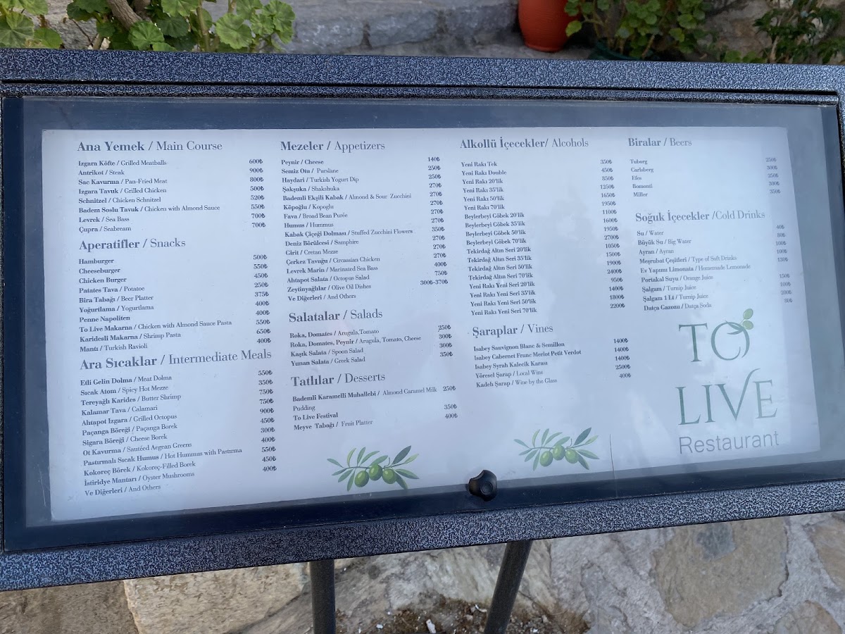 Menu To Live Restaurant-7